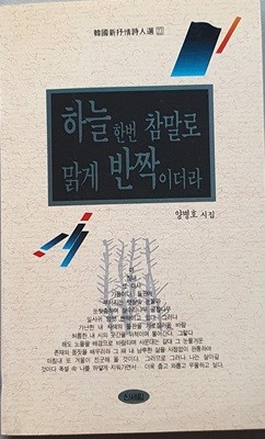 하늘 한번 참말로 맑게 반짝이네 (저자서명본)