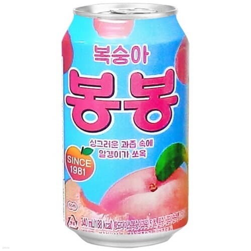 복숭아 봉봉 340ml/24캔