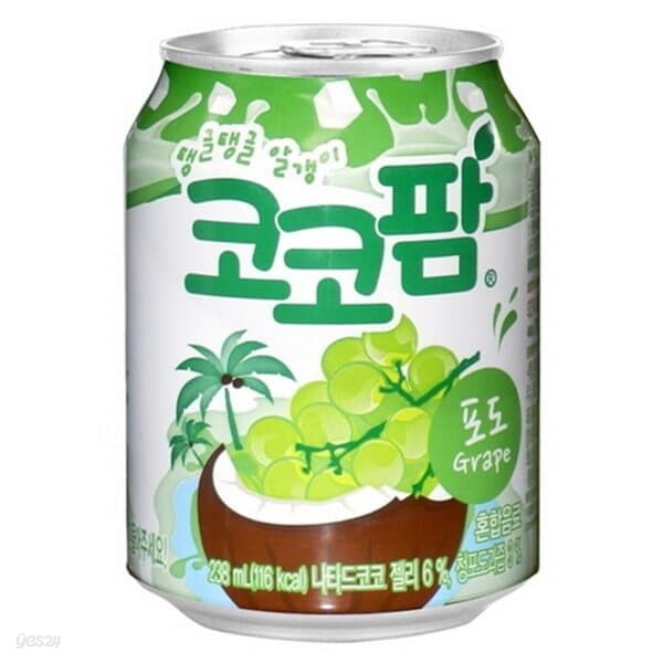 코코팜 포도 238ml/12캔 x2