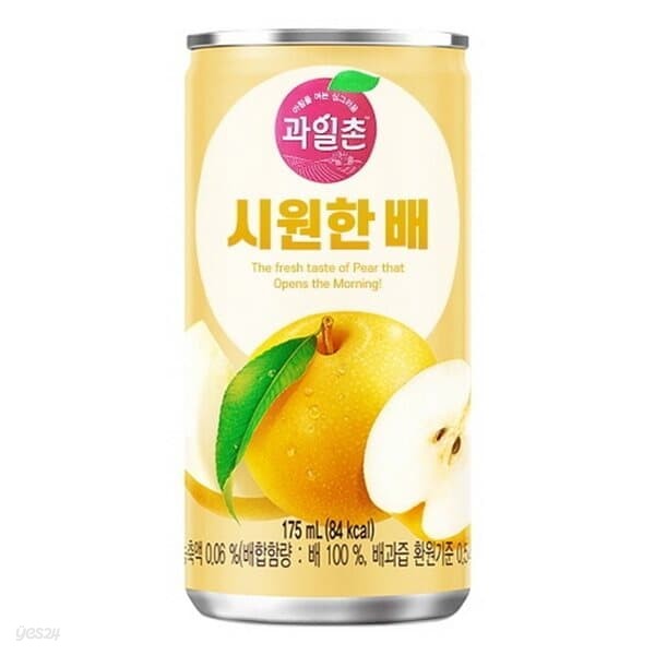 해태 과일촌 배 드링크 175ml/30캔