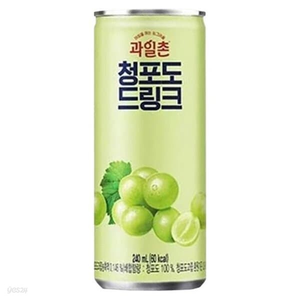 해태 과일촌 청포도 드링크 240ml/30캔