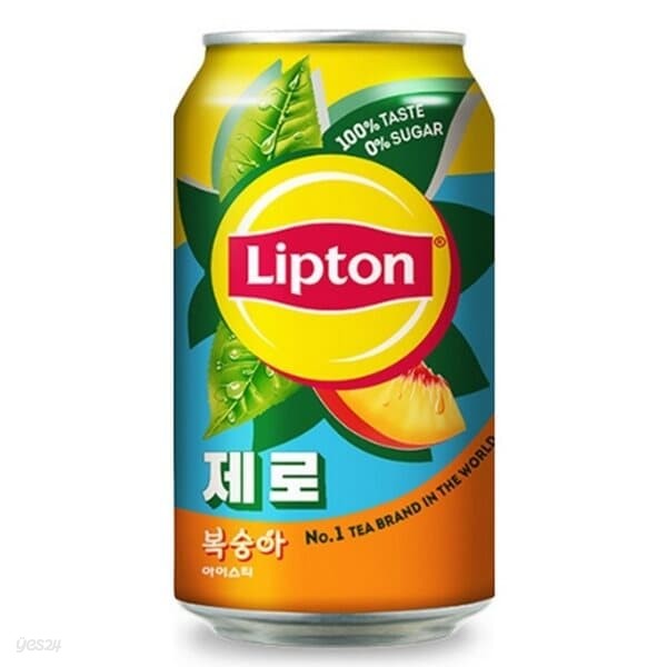 립톤 아이스티 복숭아 제로 355ml/24캔