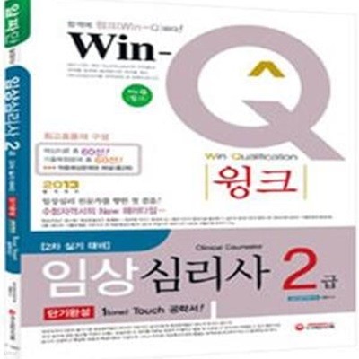 WIN Q 임상심리사 2급 단기완성 (2013, 2차 실기 대비)