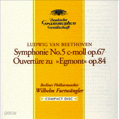 베토벤: 교향곡 5번, 에그몬트 서곡 (Beethoven: Symphony No.5, 'Egmont' Overture) (Ltd.)(UHQCD)(일본반) - Wilhelm Furtwangler