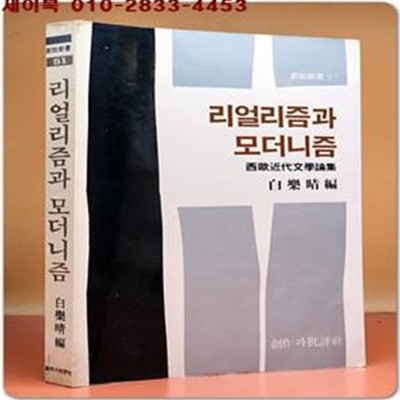 리얼리즘과 모더니즘 - 서구근대문학론집