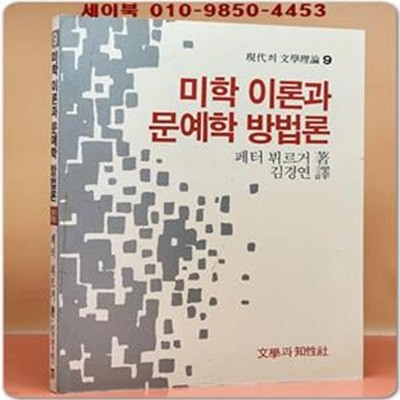 미학 이론과 문예학 방법론 (현대의 문학이론 9)