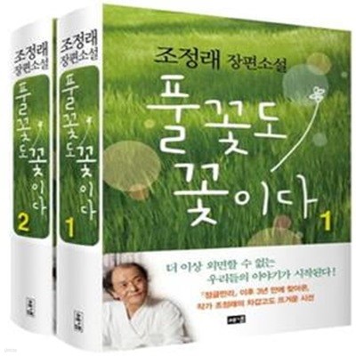 풀꽃도 꽃이다 1~2 세트 (전 2권) (조정래 장편소설)