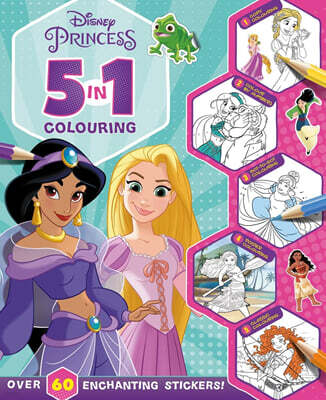 Disney Princess: 5 in 1 Colouring