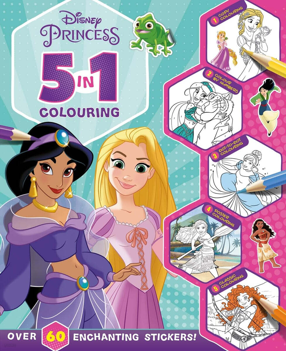 Disney Princess: 5 in 1 Colouring