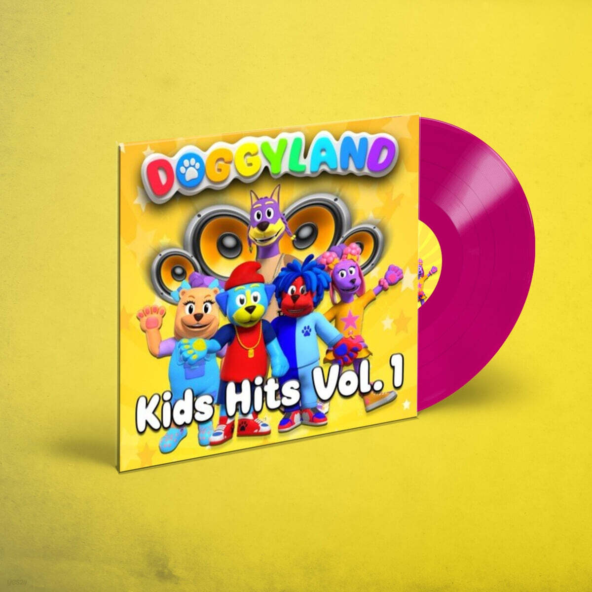 Doggyland (도기랜드) - Kids Hits Vol.1 [투명 퍼플 컬러 LP]
