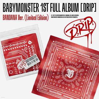 ̺ (BABYMONSTER) - 1st FULL ALBUM [DRIP][BANDANA Ver.] (Limited Edition)