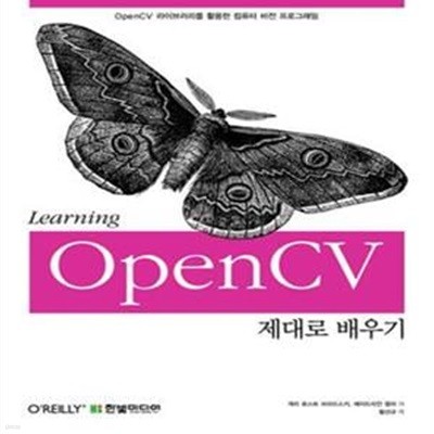 OpenCV 제대로 배우기 (Learning Opencv,OPEN CV 라이브러리를 활용한 컴퓨터 비전 프로그래밍)