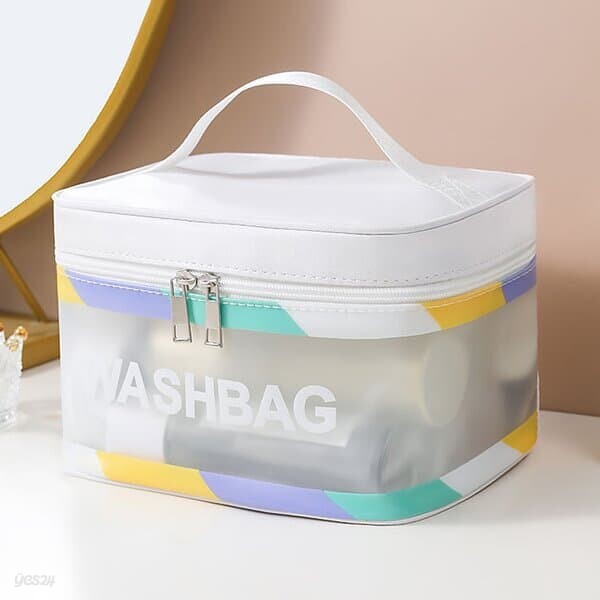 [아일렌]쿨워시 방수 파우치(패턴/화이트)
