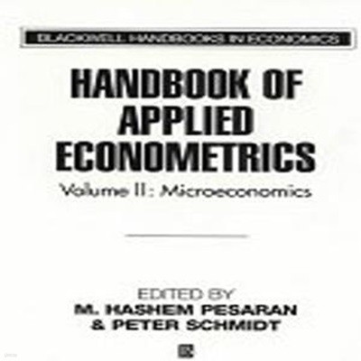 Handbook of Applied Econometrics, Vol.2 : Microeconomics Paperback