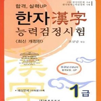 한자능력검정시험 1급 (합격, 실력UP)