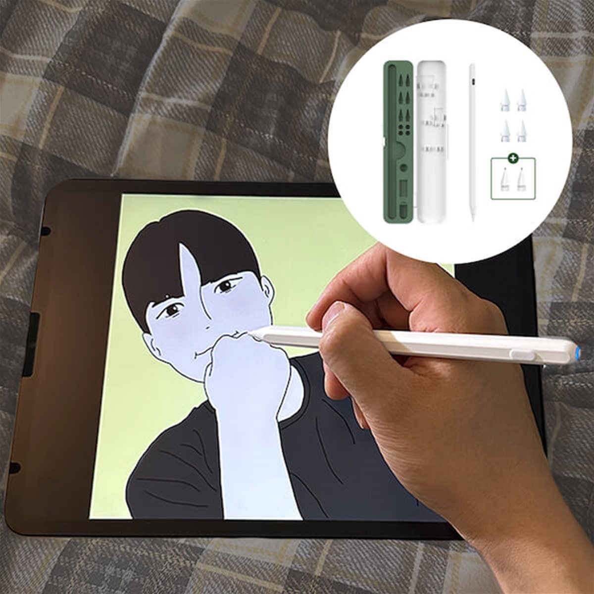 [머레이] 유선/무선충전 애플펜슬 짭플펜슬 아이패드 호환 M-PEN III