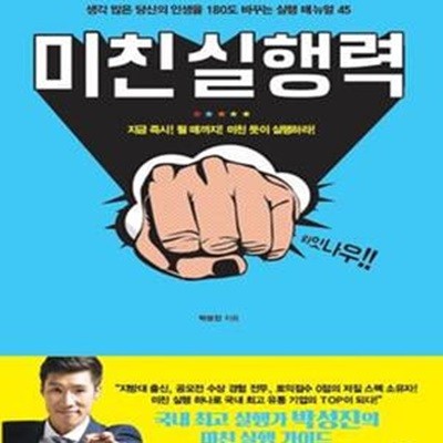 미친 실행력 (생각 많은 당신의 인생을 180도 바꾸는 실행 매뉴얼 45)