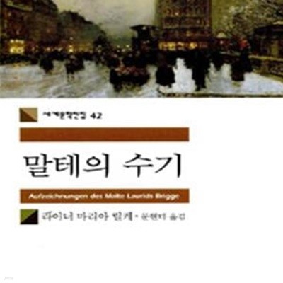 말테의 수기 (세계문학전집 42)      /(라이너 마리아 릴케/민음사)