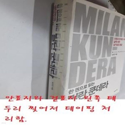 한 권으로 읽는 밀란 쿤데라 (사랑과 존재의 미학, 삶에 대한 날카로운 통찰)     /(김규진/사진참조)