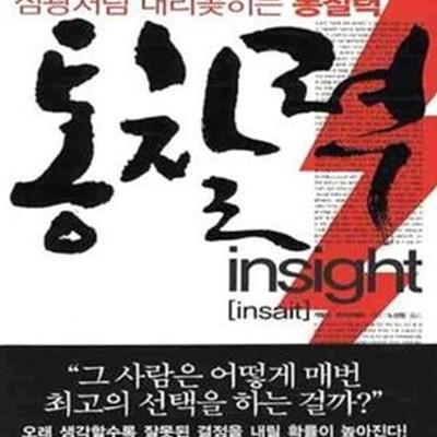 통찰력 (결정적 순간, 최고의 선택을 이끄는 직관의 기술)