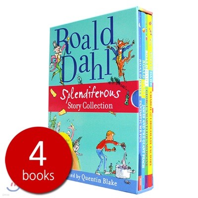 로알드달 베스트 빅북 4종 박스 세트 (영국판 / 올컬러 일러스트판) : Roald Dahl Splendiferous Story Collection