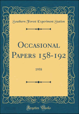 Occasional Papers 158-192