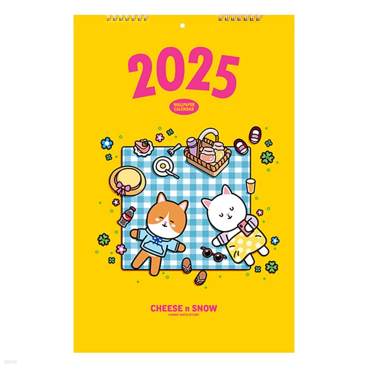 2025 치즈 앤 스노우 벽걸이 캘린더