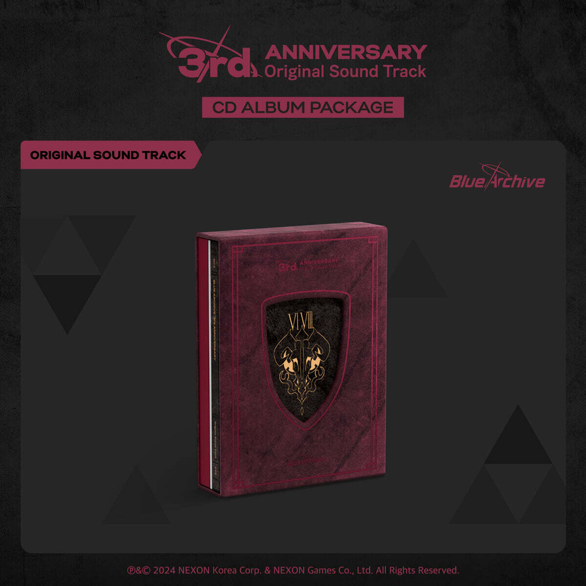 블루 아카이브 3주년 기념 OST CD 앨범 패키지 (BLUE ARCHIVE 3rd ANNIVERSARY OST - CD ALBUM PACKAGE)