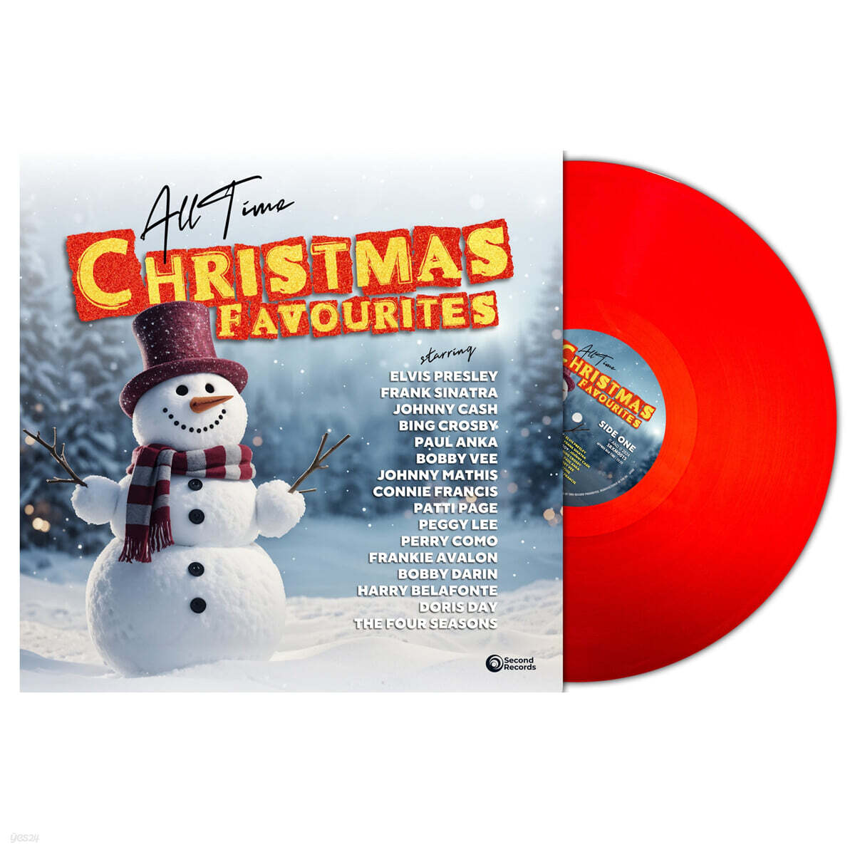 올 타임 크리스마스 인기곡 (All Time Christmas Favourites) [레드 컬러 LP]