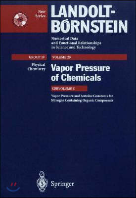 Vapor Pressure and Antoine Constants for Nitrogen Containing Organic Compounds
