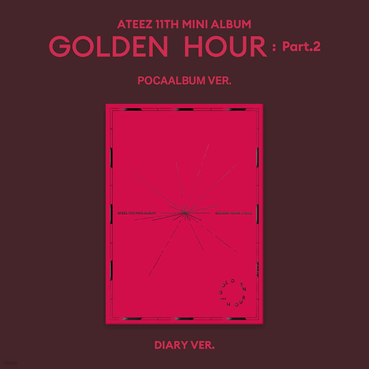 에이티즈 (ATEEZ) - GOLDEN HOUR : Part.2 [POCAALBUM VER.][DIARY Ver.]