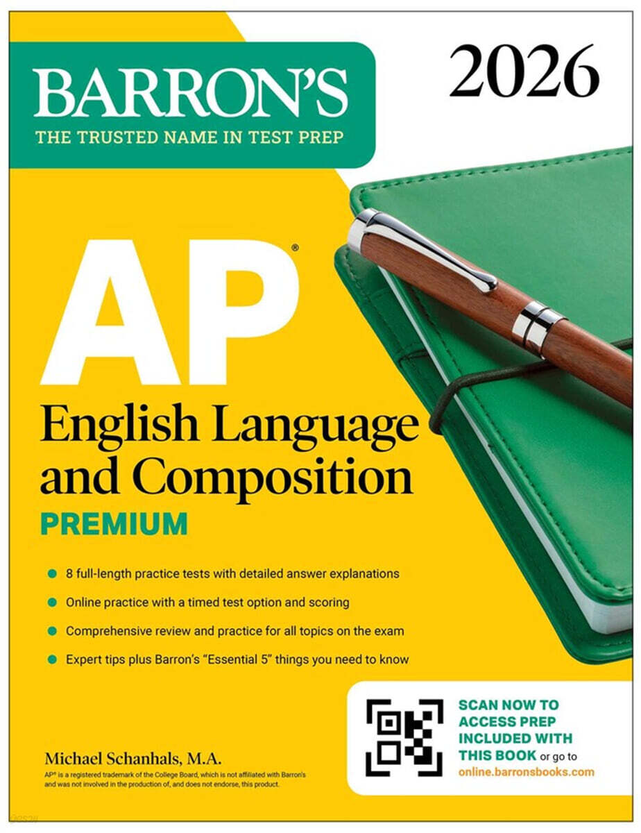 AP English Language and Composition Premium, 2026: Prep Book with 8 Practice Tests + Online Practice