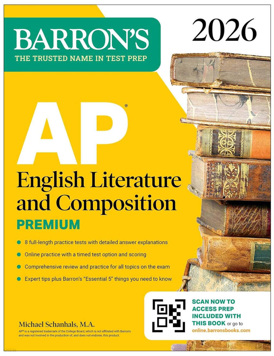 AP English Literature and Composition Premium, 2026: Prep Book with 8 Practice Tests + Online Practice
