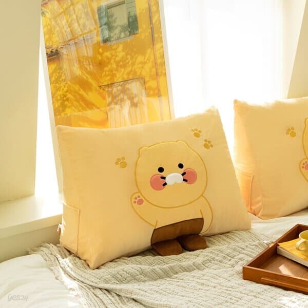 발이 빼꼼 귀여운 춘식이 등받이 와이드삼각 쿠션 침구 홈데코