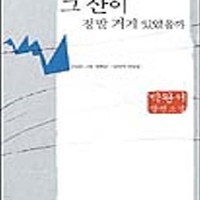 그 산이 정말 거기 있었을까 (표지 다름)