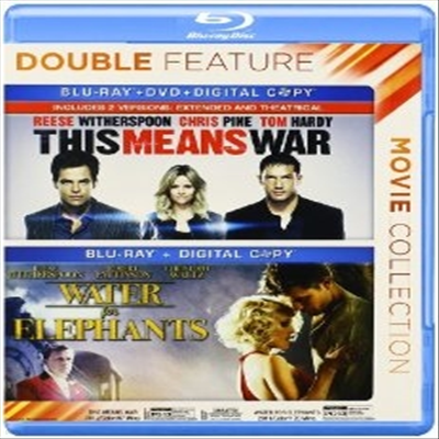 Water for Elephants / This Means War (  Ʈ /   ) (ѱ۹ڸ)(Blu-ray)
