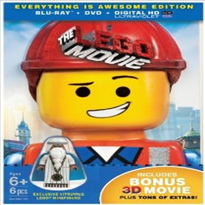 The LEGO Movie: Everything is Awesome Edition () (ѱ۹ڸ)(Blu-ray + Bonus Blu-ray 3D) (2014)