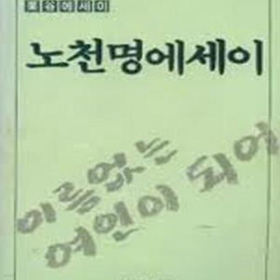 이름없는 여인이 되어: 노천명 에세이 (1988 초판)