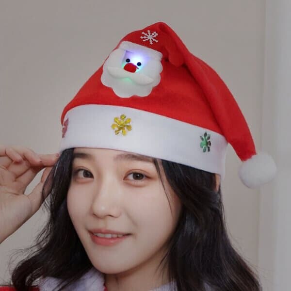 [도토로]반짝반짝 LED 크리스마스모자(산타)