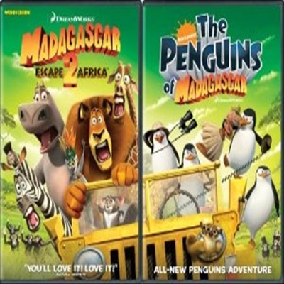 Madagascar: Escape 2 Africa / The Penguins of Madagascar (ٰī 2 / ٰī ϵ)(ڵ1)(ѱ۹ڸ)(DVD)