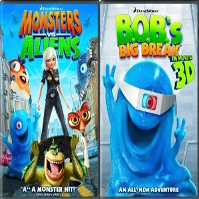 Monsters Vs. Aliens/B.O.B.'s Big Break In Monster 3D: Ginormous Double ...