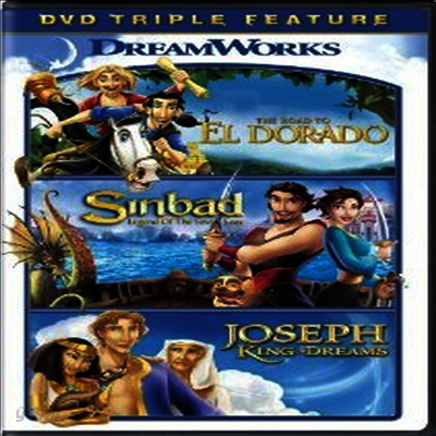 Road to El Dorado / Sinbad: Legend of Seven Seas / Joseph: King Of Dreams (엘도라도/신밧드 - 7대양의 전설/이집트의 왕자2)(지역코드1)(한글무자막)(DVD)