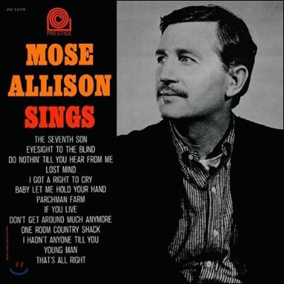 Mose Allison — Mose Allison Sings (Prestige 75th Anniversary / Limited Edition / Back To Black) 앨범 커버
