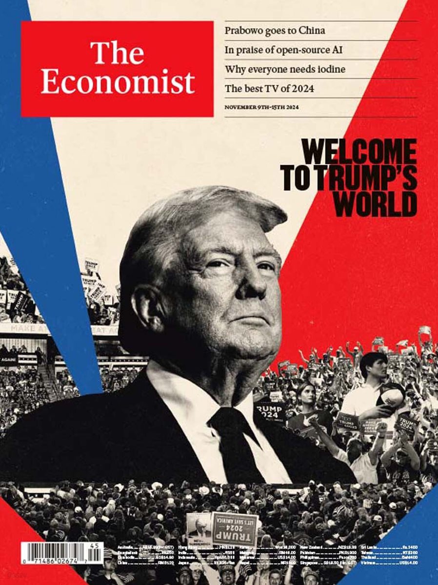 The Economist (주간) : 2024년 11월 09일 : 도널드 트럼프 커버