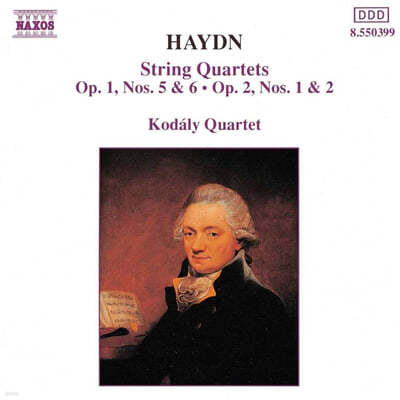 Kodaly Quartet ̵:   ǰ 1, 2, 5, 6 (Haydn: String Quartets Op.1 Nos. 5, 6, Op.2 Nos. 1, 2) 