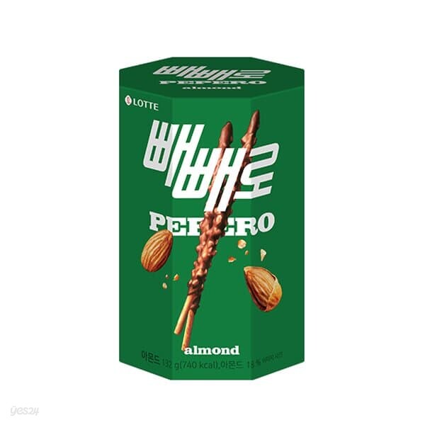 롯데 빼빼로 데이 아몬드 빼빼로 132g