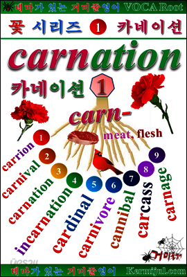 테마가 있는 거미줄영어 - 꽃시리즈 [1] 카네이션