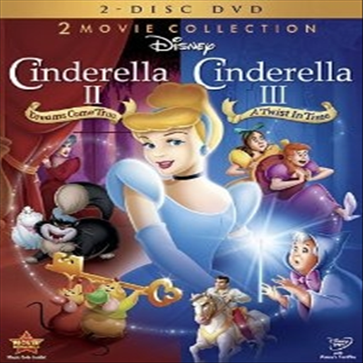 Cinderella II: Dreams Come True / Cinderella III: A Twist In Time (ŵ 2.3)(ڵ1)(ѱ۹ڸ)(DVD)