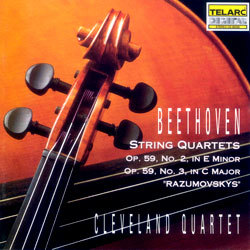 Beethoven : String Quartet op.18 No.6 & op.59 No.1 : Cleveland Quartet
