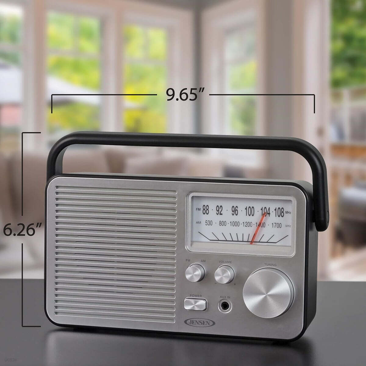 레트로 라디오 블랙 (Jensen MR-750BK Personal Portable AM/FM Radio)
